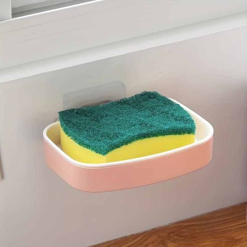 Wall Mounted Soap Holder Plastic Soap Rack Punch Drain Soap Tray Soap Storage