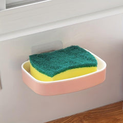 Wall Mounted Soap Holder Plastic Soap Rack Punch Drain Soap Tray Soap Storage