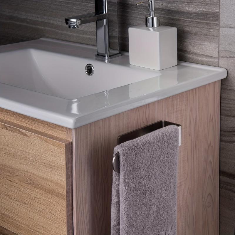 Stainless Steel Towel Bar Adhesive Bathroom Rack Wall Mounted Holder
