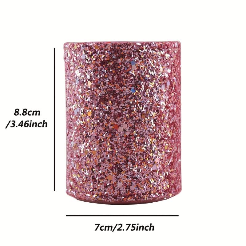 Makeup Brush Storage Bucket Sequin Decorative Eyebrow Pencil Brush Pen Storage