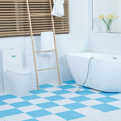 Hollow Out Bathroom Mat Shower Carpet with Drain Holes