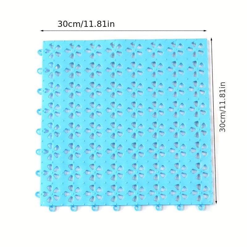 Hollow Out Bathroom Mat Shower Carpet with Drain Holes