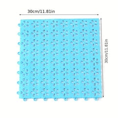 Hollow Out Bathroom Mat Shower Carpet with Drain Holes