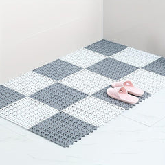Hollow Out Bathroom Mat Shower Carpet with Drain Holes
