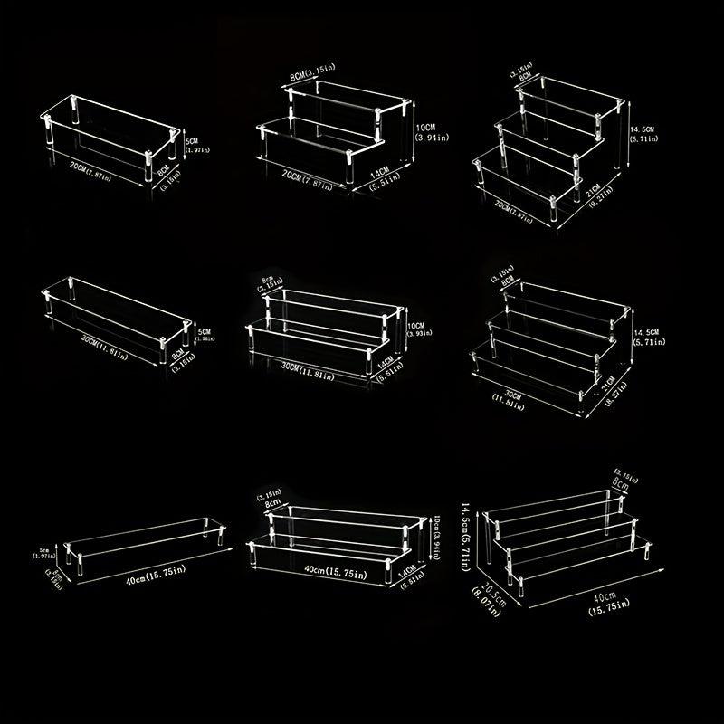 Acrylic Display Stand Pottery Storage Rack Doll Clay Figurine