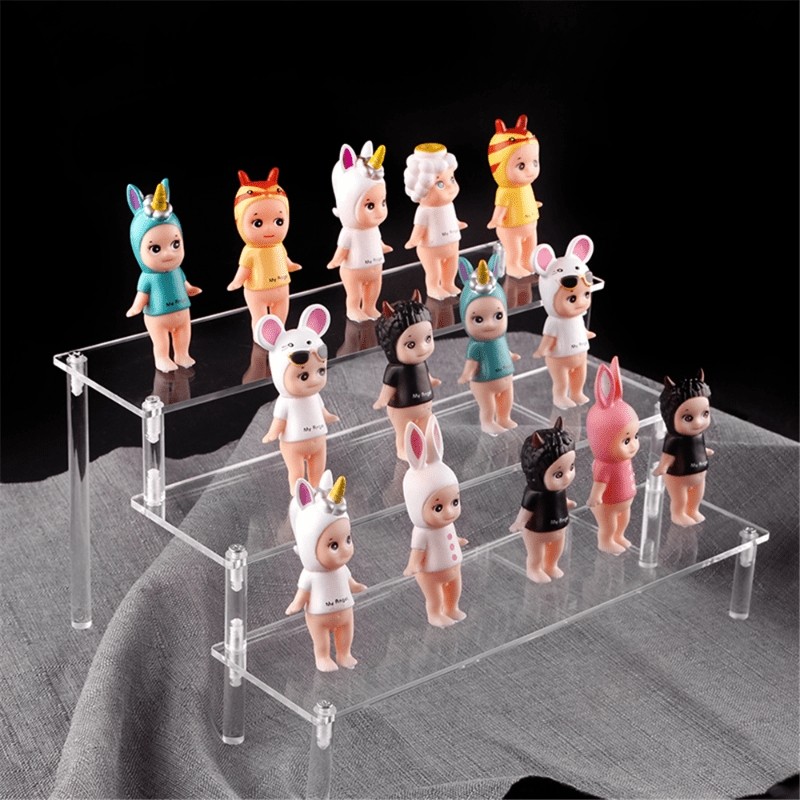 Acrylic Display Stand Pottery Storage Rack Doll Clay Figurine