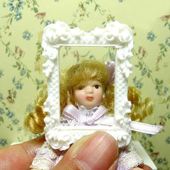 Resin Photo Frame for Wall Hanging and Dollhouse Decor