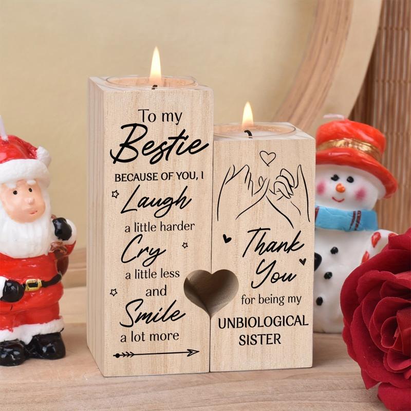 Double Sided Printed Large Candle Holder To My Besite Gift Friendship Gift