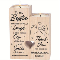 Double Sided Printed Large Candle Holder To My Besite Gift Friendship Gift