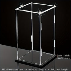 Protect Toy Figurines w/ Transparent Display Box Building Block Storage Cabinet