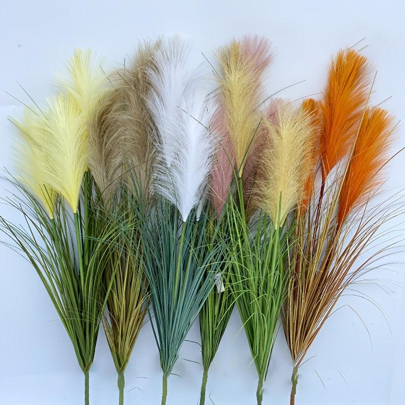 1pc Real Touch Artificial Reed Bouquet for Wedding Party Decor