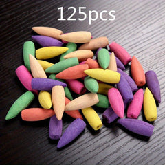 215pcs Incense Cylinder Natural Combo Rose Wormwood Sandalwood Jasmine Gre