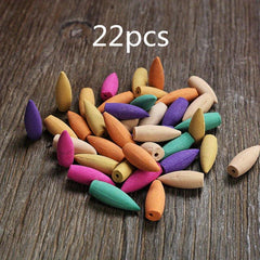 215pcs Incense Cylinder Natural Combo Rose Wormwood Sandalwood Jasmine Gre