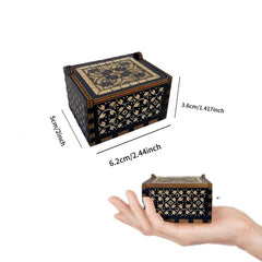 Sister Music Box & Wooden Engraved Mechanism Vintage Craft Gift