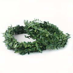 7.5m Artificial Green Plant Wire Rattan Christmas Wreath DIY Decor