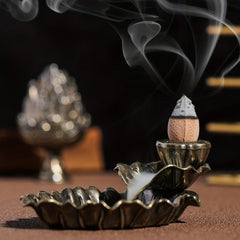 Ceramic Pisces Incense Burner Retro Home Decoration