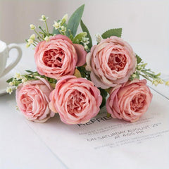 Artificial Peony Bouquet for Wedding Home Decor