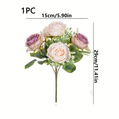 Artificial Peony Bouquet for Wedding Home Decor