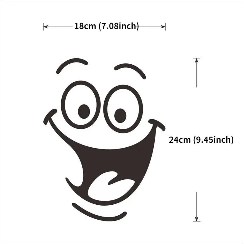 Happy Expression Toilet Sticker Waterproof Bathroom Wall Decal