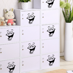 Happy Expression Toilet Sticker Waterproof Bathroom Wall Decal