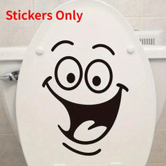 Happy Expression Toilet Sticker Waterproof Bathroom Wall Decal