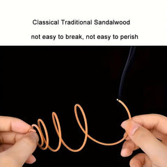 40pcs Natural Sandalwood Coil Traditional Agarwood Home Incense