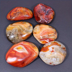 Big Silk Agate Raw Stone Handle Piece No Engraved DIY Jewelry Gemstones