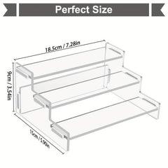 3-Tier Acrylic Display Stand for Dessert Toys Cosmetics - Clear Pop Stand