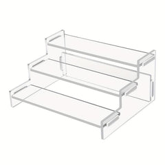 3-Tier Acrylic Display Stand for Dessert Toys Cosmetics - Clear Pop Stand