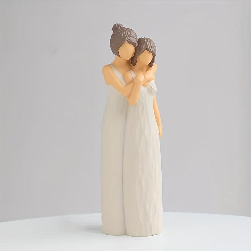 Mother Daughter Figurine Statues - Meaningful Family Mementos