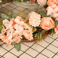 Artificial Flower Wreath for Garden Farmhouse Door & Outdoor Decor