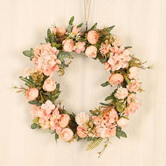 Artificial Flower Wreath for Garden Farmhouse Door & Outdoor Decor
