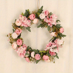 Artificial Flower Wreath for Garden Farmhouse Door & Outdoor Decor