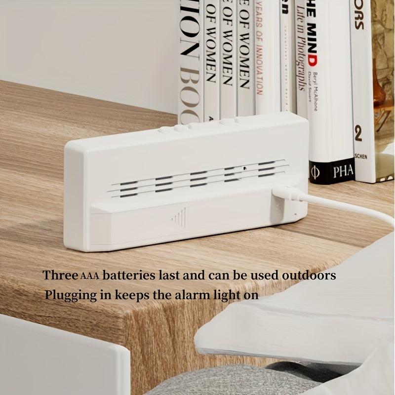LED Alarm Clock Student Digital Clock Voice Control Dual Snooze