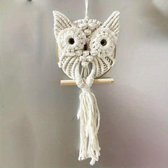 Handwoven Owl Wall Tapestry