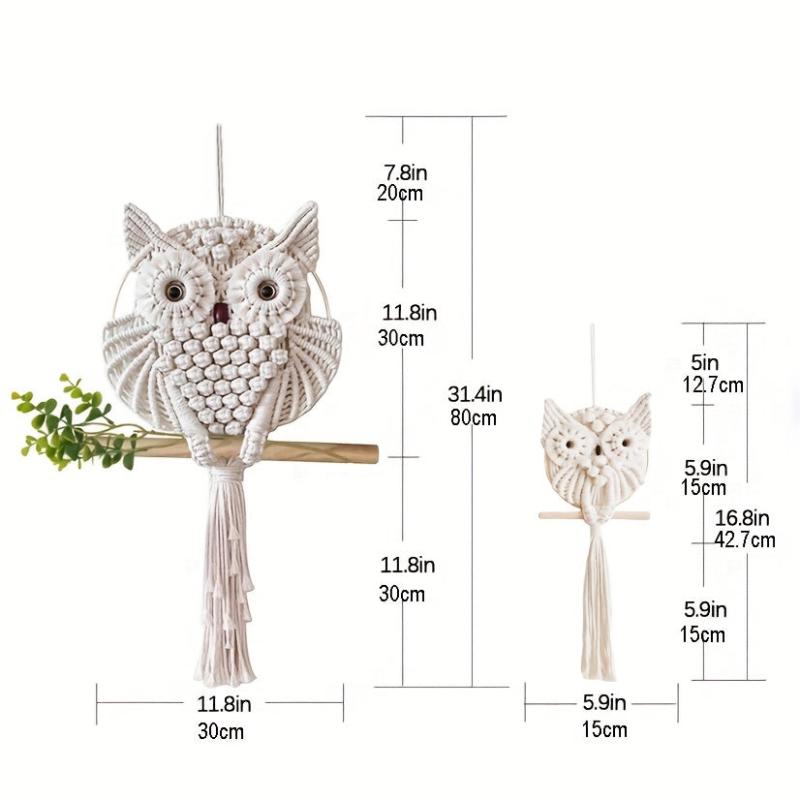 Handwoven Owl Wall Tapestry