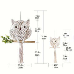 Handwoven Owl Wall Tapestry