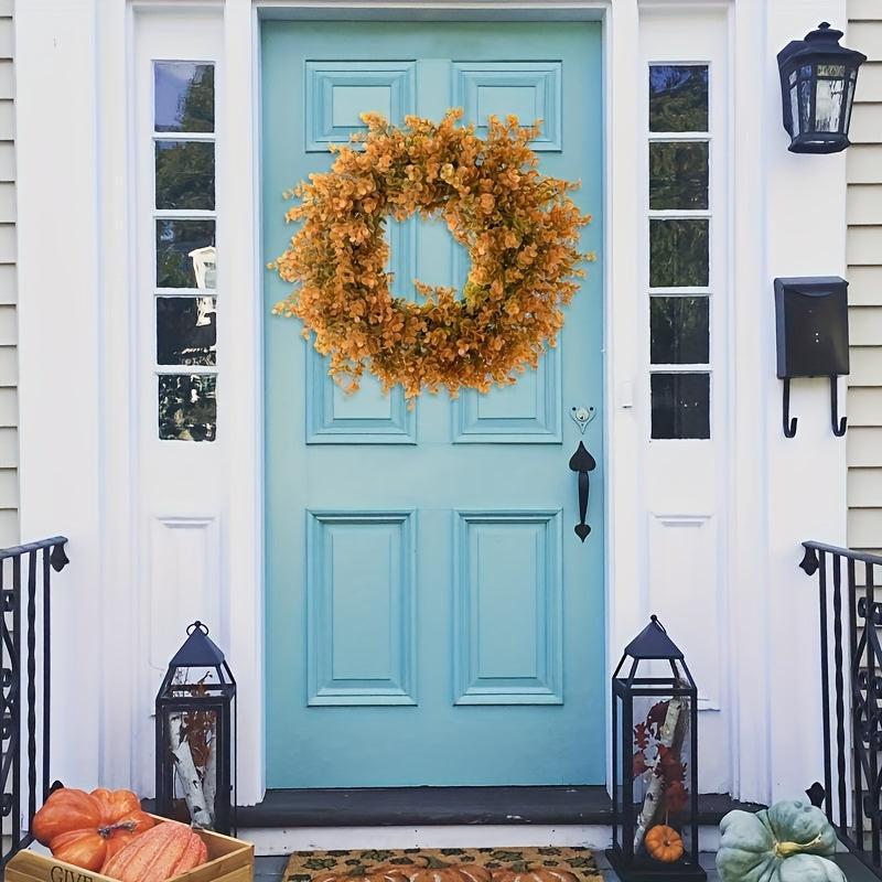 Front Door Artificial Eucalyptus Wreath for Farmhouse Decor