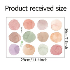 Polka Dot Watercolor Wall Sticker Decal for Home Bedroom Living Room