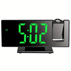 Luminous Silent Projection Alarm Clock with Large LED Screen