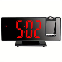 Luminous Silent Projection Alarm Clock with Large LED Screen