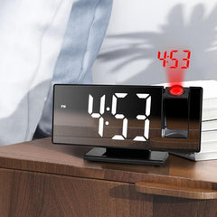 Luminous Silent Projection Alarm Clock with Large LED Screen