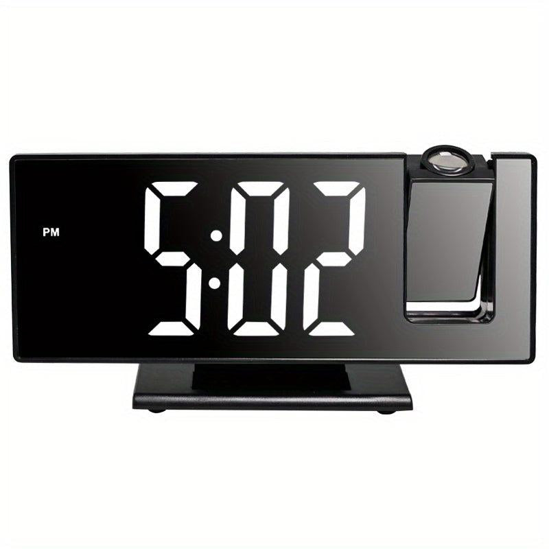 Luminous Silent Projection Alarm Clock with Large LED Screen