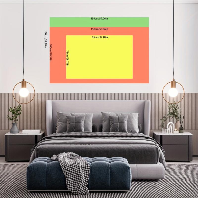 Orange Tapestry Wall Hanging Graphic Art for Bedroom Living Room