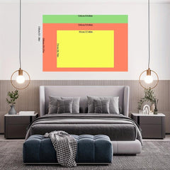 Orange Tapestry Wall Hanging Graphic Art for Bedroom Living Room