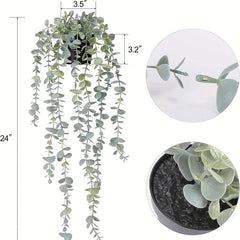 Realistic Hanging Eucalyptus Plant for Indoor and Outdoor Decor