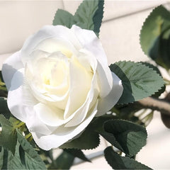 Rose Vine Silk Flower Rose Wreath Wedding Arch Ceremony Home Garden Decoration