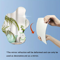 Modern Plastic Wall Mirror Stickers for Room Desk Living Room Bathroom