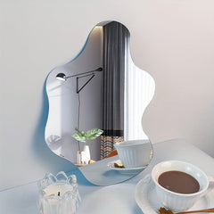 Modern Plastic Wall Mirror Stickers for Room Desk Living Room Bathroom
