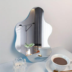 Modern Plastic Wall Mirror Stickers for Room Desk Living Room Bathroom